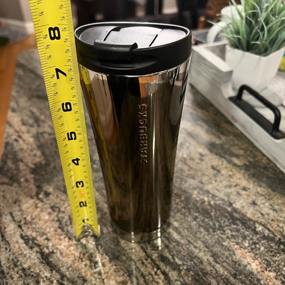 Starbucks 12oz Silver Tumbler with Black Lid - Picture 6 of 7